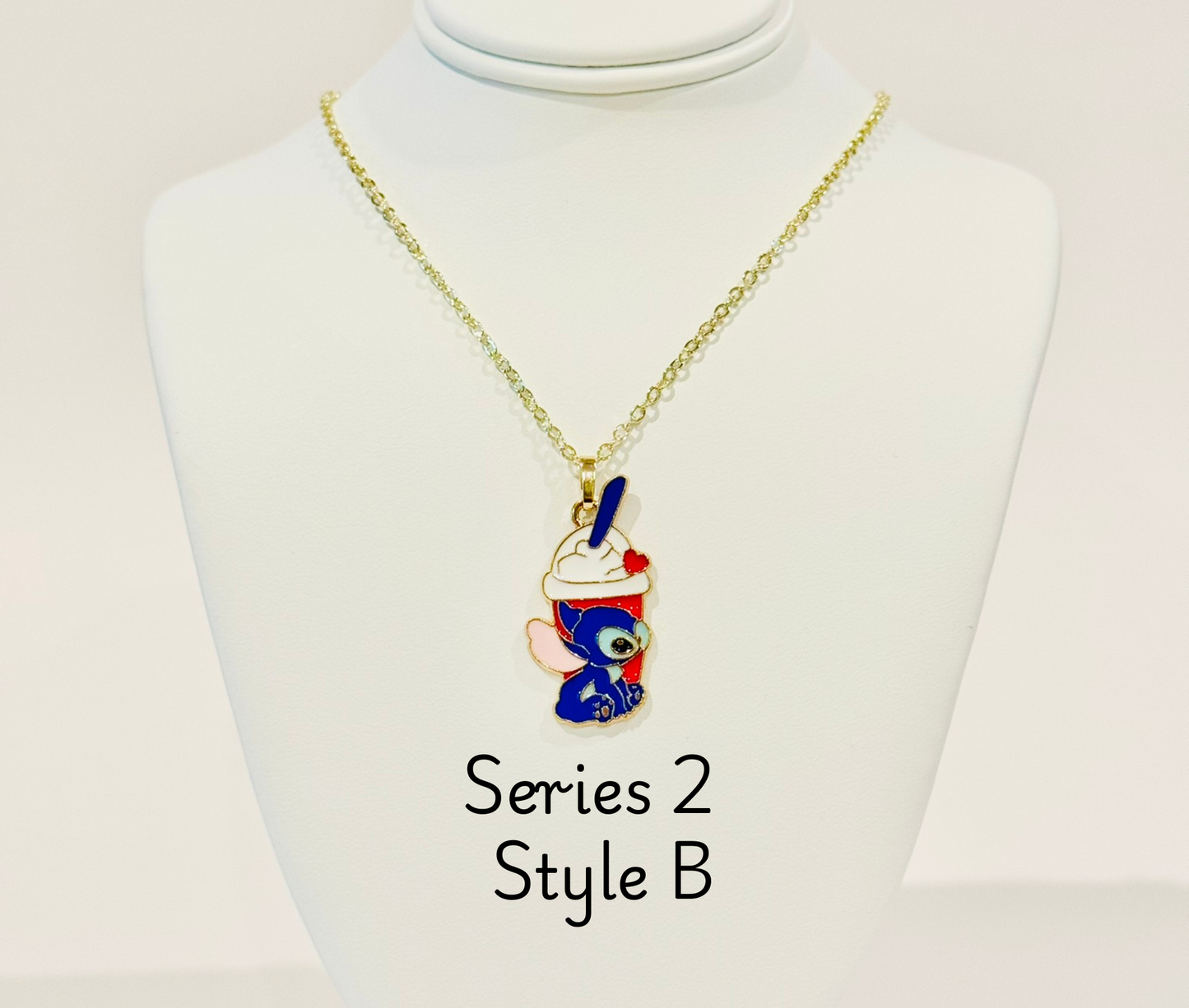 LIMITED EDITION Stitch Youth Charm Necklaces - Series 2: "And, look, I even caught you a little snack."