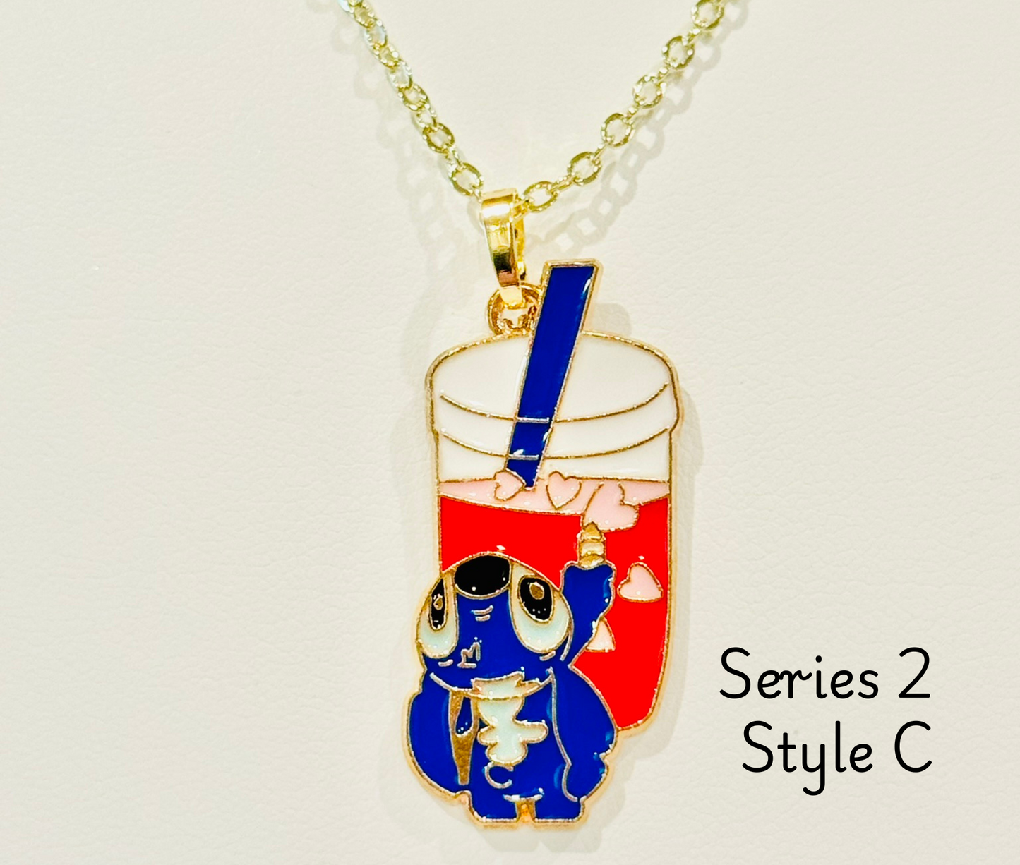 LIMITED EDITION Stitch Youth Charm Necklaces - Series 2: "And, look, I even caught you a little snack."