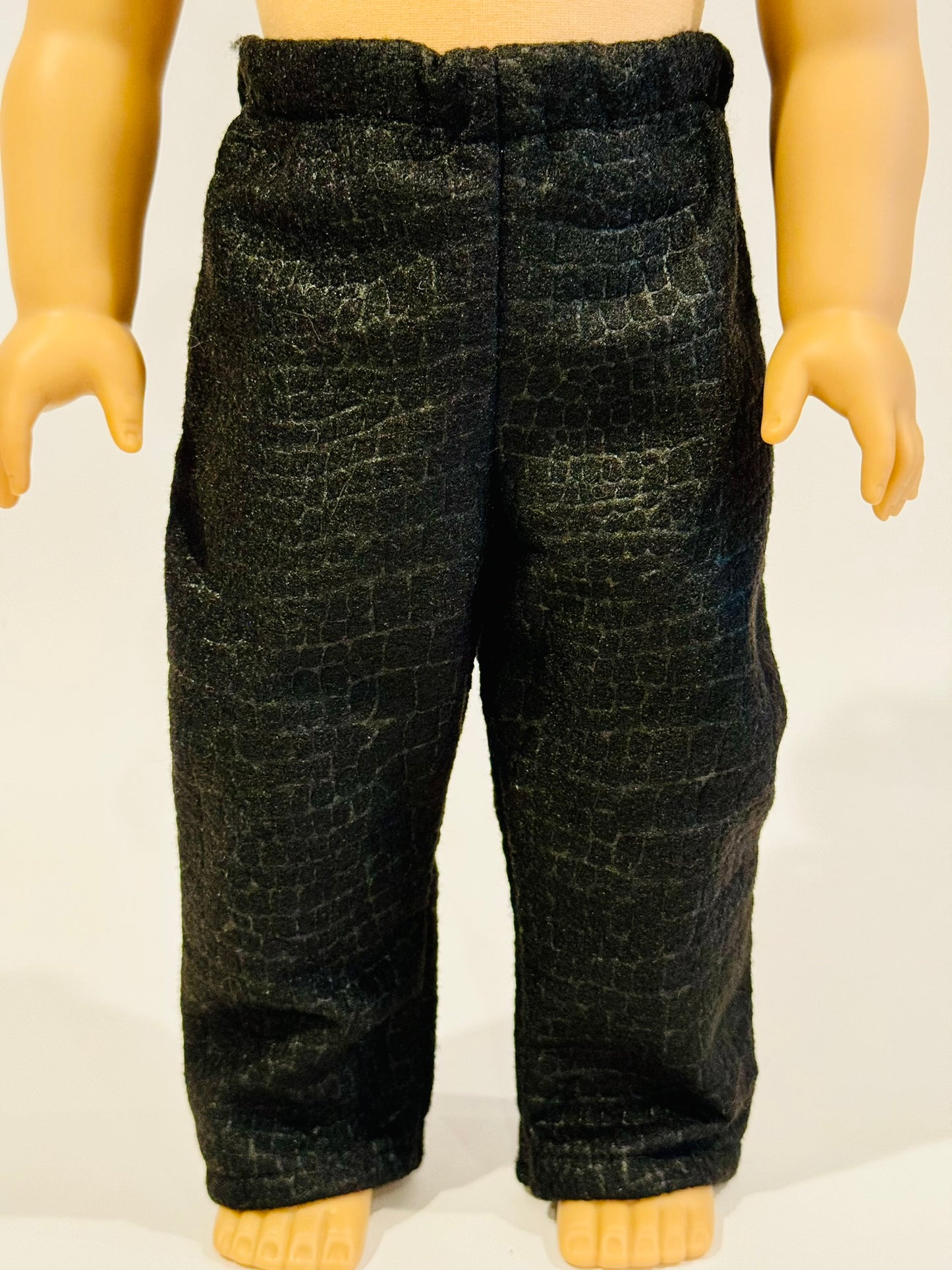 Pants made by Kathleen Saviak: Black Wool