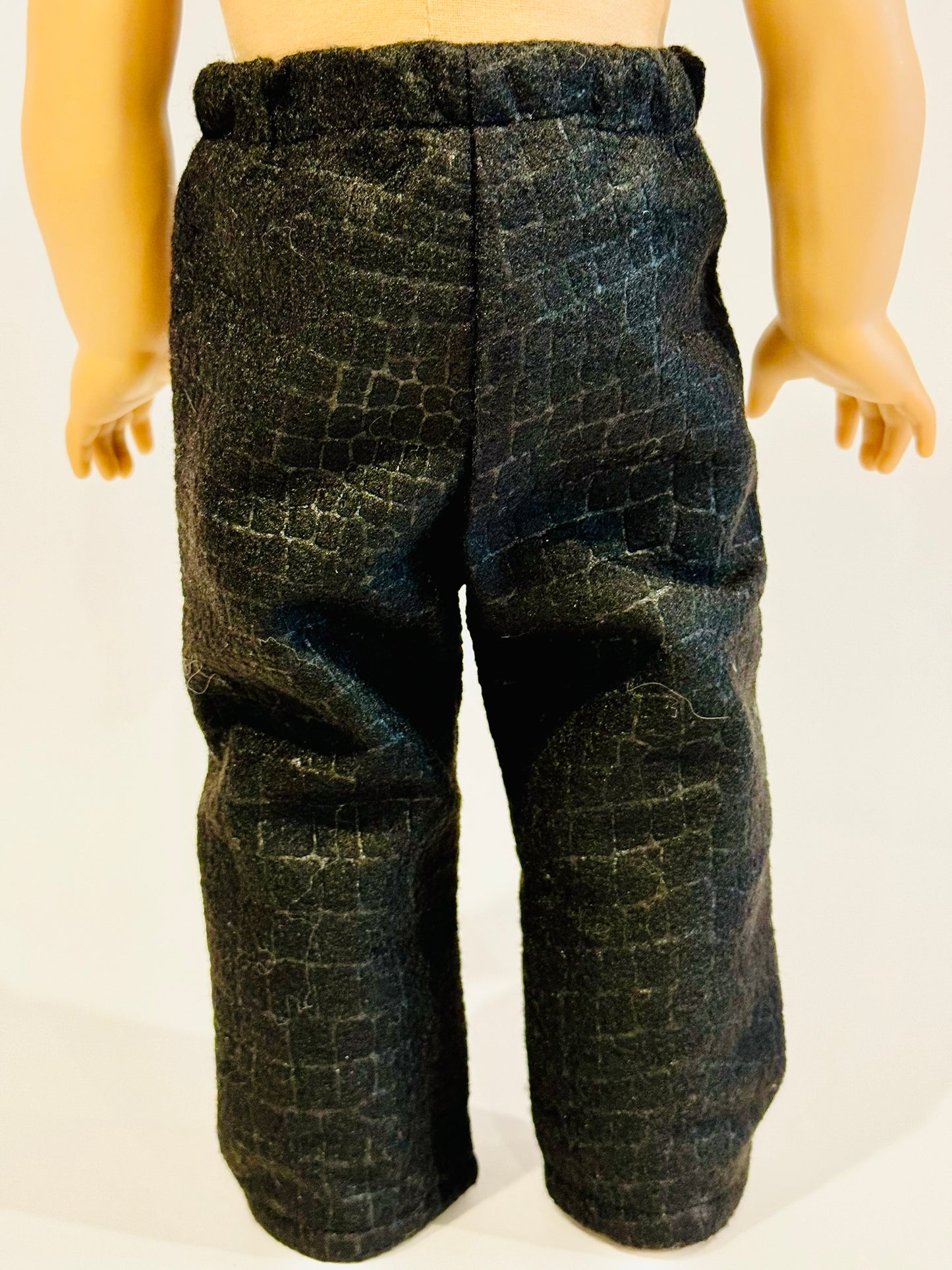 Pants made by Kathleen Saviak: Black Wool