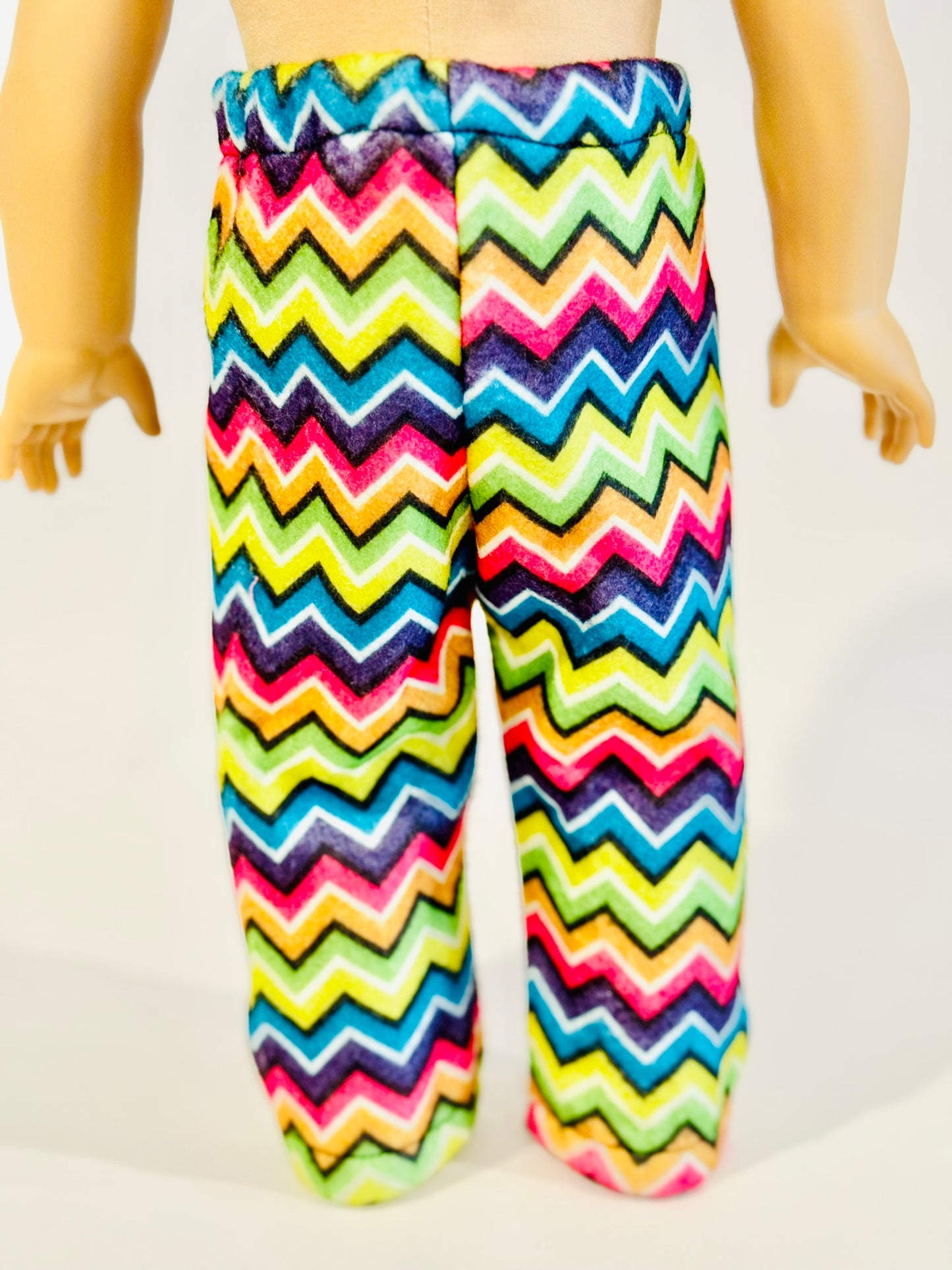 Pants made by Kathleen Saviak: Neon Zigzag Wool
