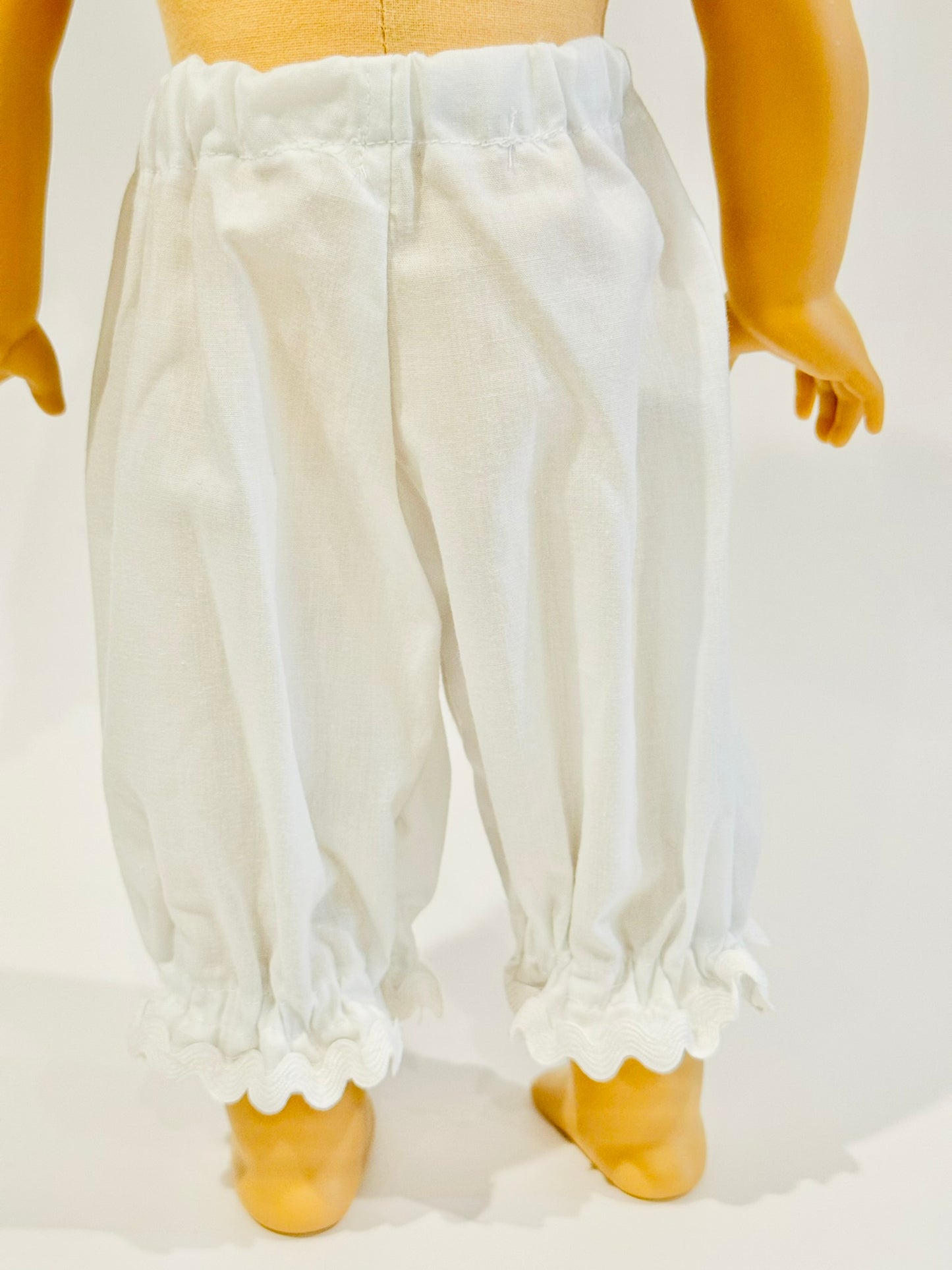 Pants made by Kathleen Saviak: White Underpinnings