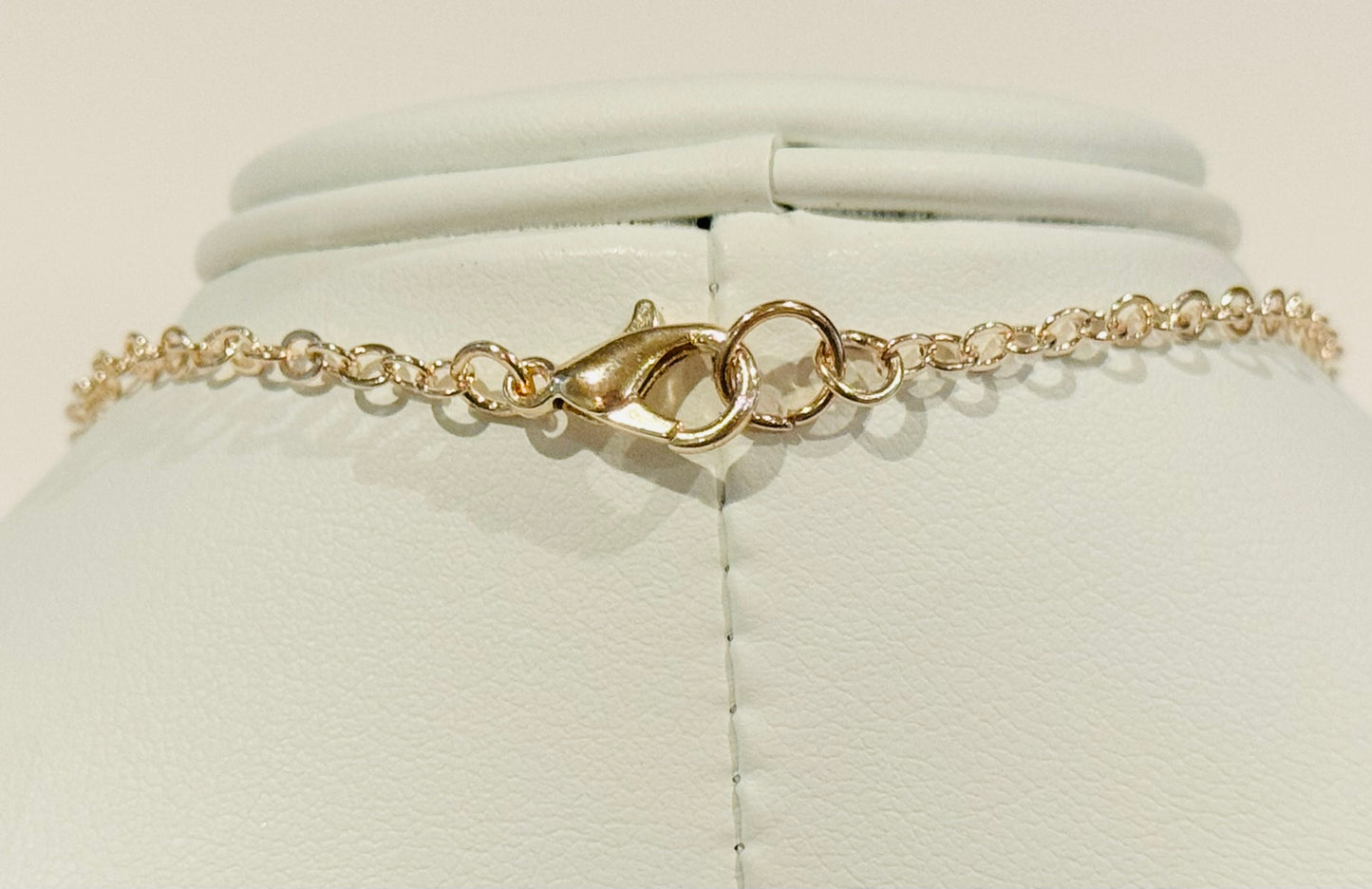 Rose Gold Strawberry Charm Necklace