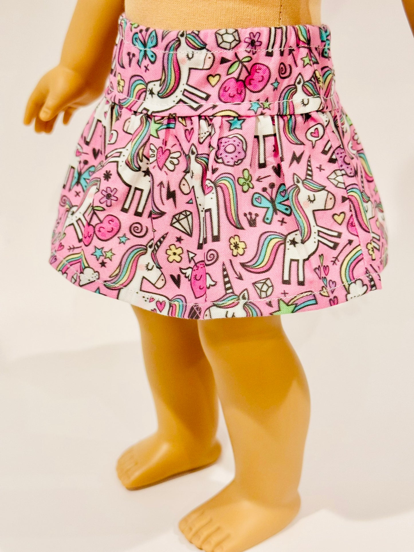 The Milky Wavy Skirt - Pink Unicorns