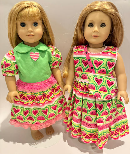 "Watermelon Love" set made by Kathleen Saviak