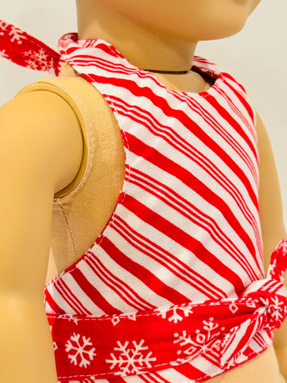 The Gemini Top - Peppermint Flurry Holiday