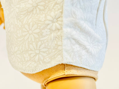 The Aloha Top - White Floral