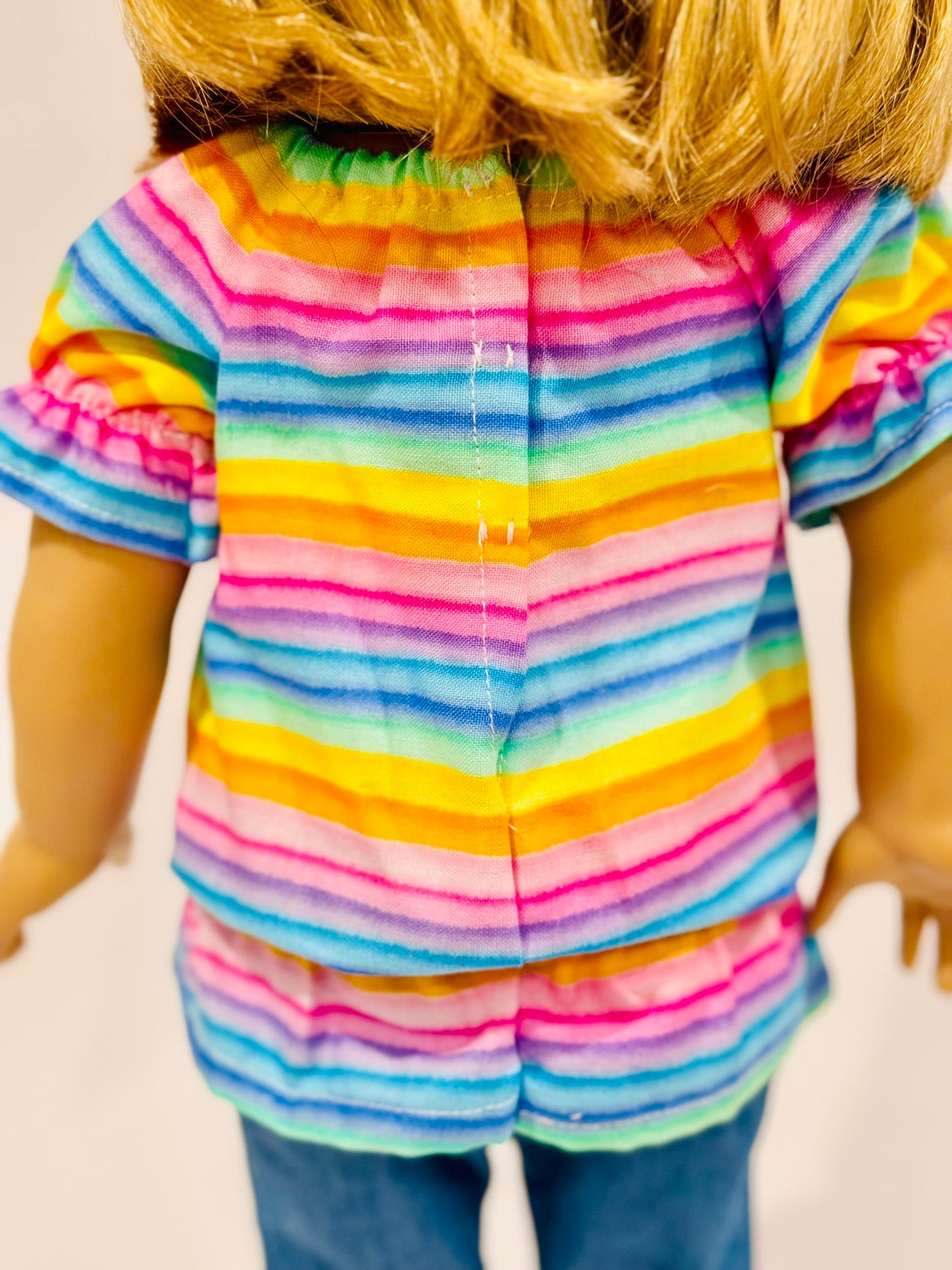 The Europa Top: Rainbow Stripes