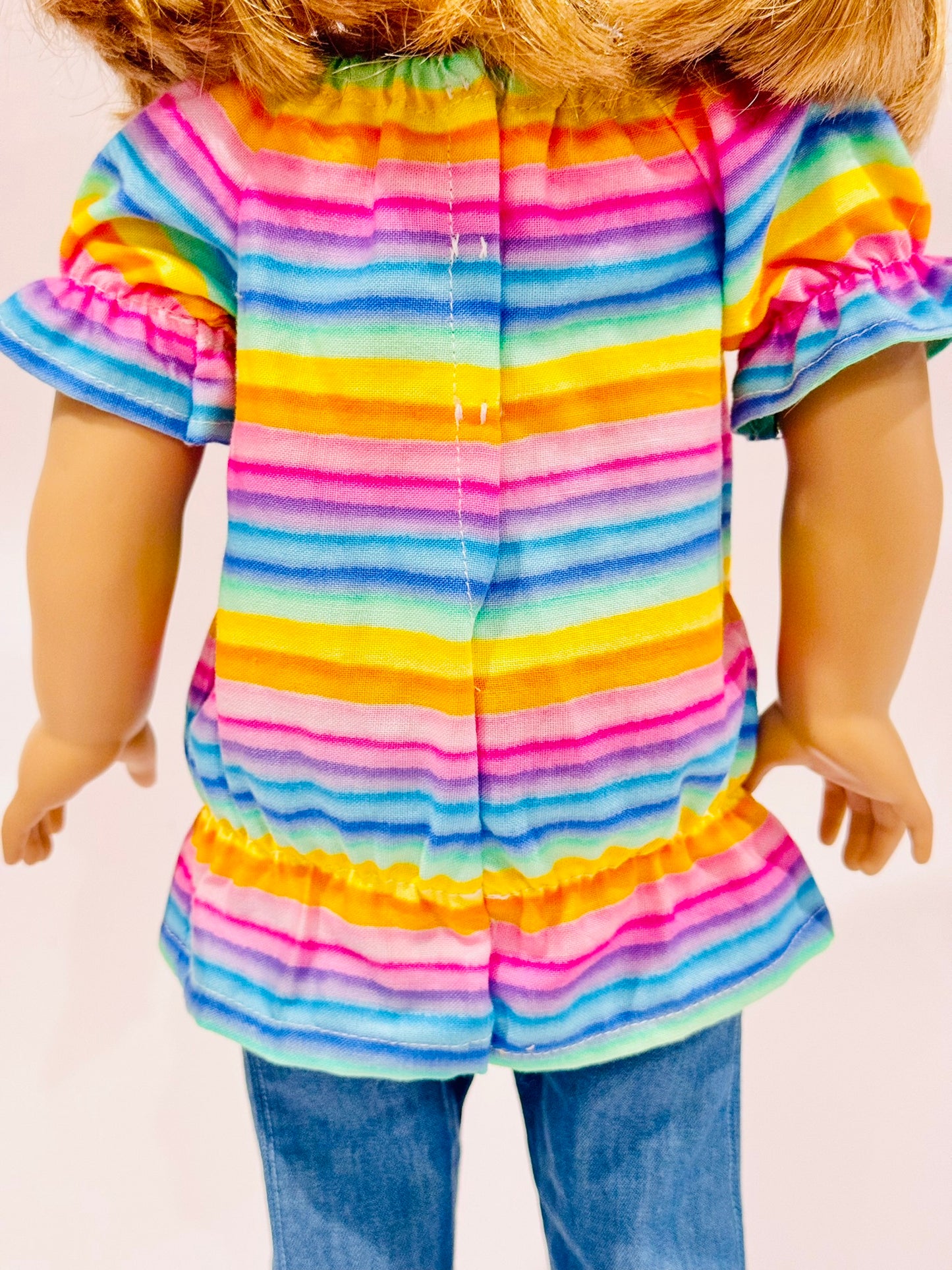 The Europa Top: Rainbow Stripes