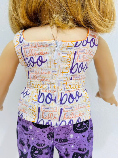 The Peplora Top: Spellbound Script (Halloween Collection)