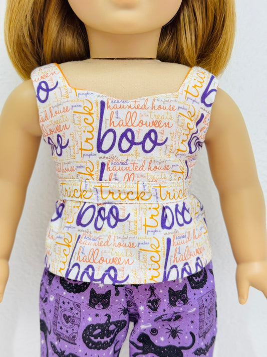 The Peplora Top: Spellbound Script (Halloween Collection)