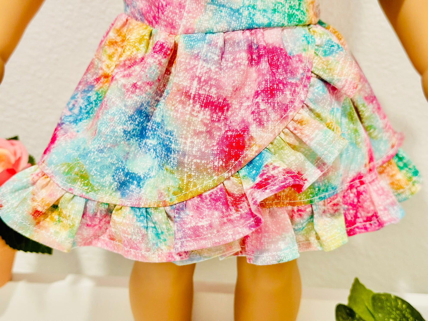 The Chrysomeda Dress - Rainbow Watercolor