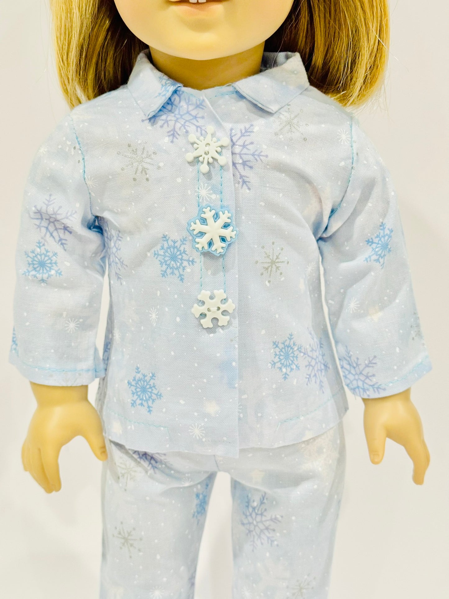 Heartwarming Pajamas - Blue and white snowflake