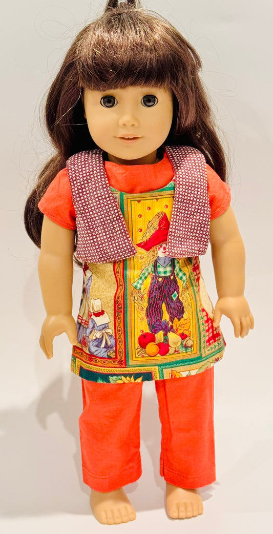 4-piece Thanksgiving outfit made by Kathleen Saviak
