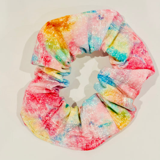 Giant Scrunchie - Rainbow Watercolor