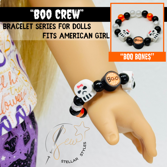 💀 BOO BONES Boo Crew Bracelet 🖤🧡 Halloween '25 Bracelet Series for Dolls