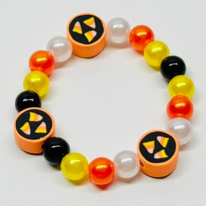 🍬 CANDY CORN CRAZE Boo Crew Bracelet 🖤🧡 Halloween '25 Bracelet Series for Dolls