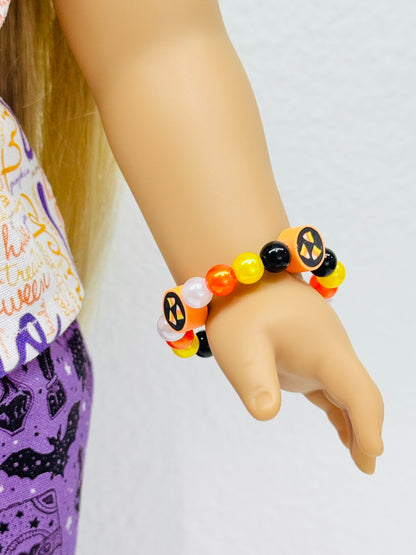 🍬 CANDY CORN CRAZE Boo Crew Bracelet 🖤🧡 Halloween '25 Bracelet Series for Dolls