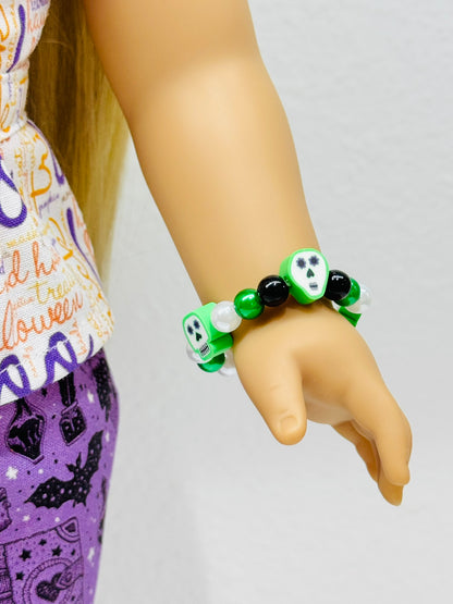 💚 GHOULISH GLOW Boo Crew Bracelet 🖤🧡 Halloween '25 Bracelet Series for Dolls