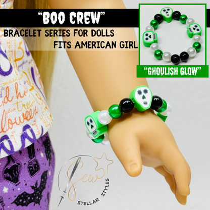 💚 GHOULISH GLOW Boo Crew Bracelet 🖤🧡 Halloween '25 Bracelet Series for Dolls