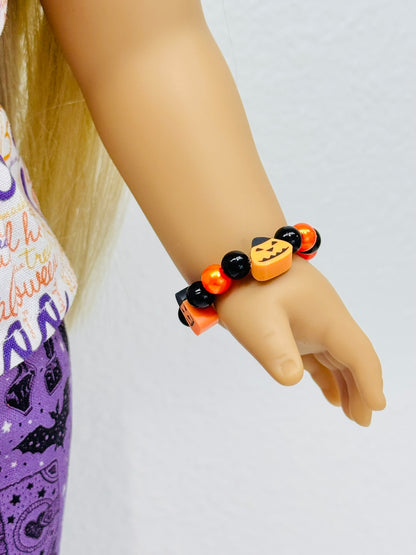 🎃 JACK'S JAMBOREE Boo Crew Bracelet 🖤🧡 Halloween '25 Bracelet Series for Dolls