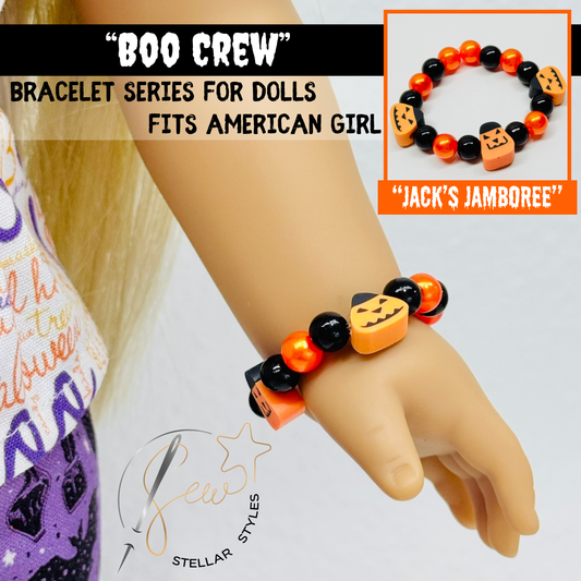 🎃 JACK'S JAMBOREE Boo Crew Bracelet 🖤🧡 Halloween '25 Bracelet Series for Dolls