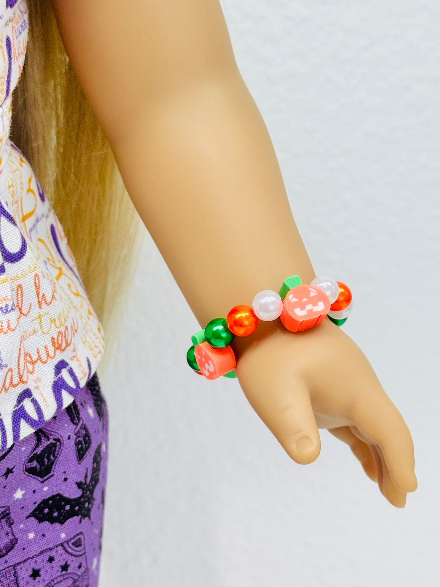 🍊 PUMPKIN PATCH Boo Crew Bracelet 🖤🧡 Halloween '25 Bracelet Series for Dolls