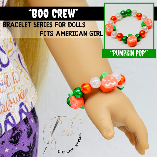 🍊 PUMPKIN PATCH Boo Crew Bracelet 🖤🧡 Halloween '25 Bracelet Series for Dolls