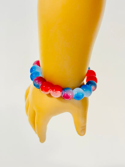 Fruit-Inspired Glass Bead Bracelet for Dolls