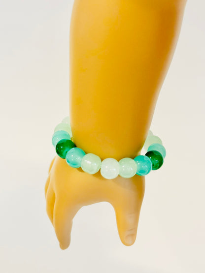 Fruit-Inspired Glass Bead Bracelet for Dolls