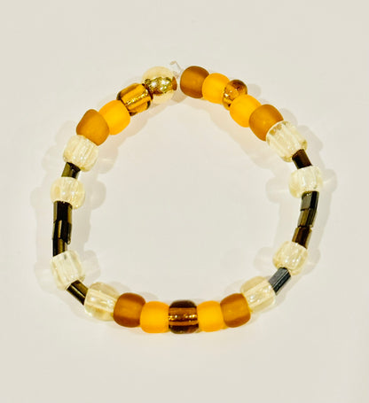 Golden Gem Tones Beaded Bracelet for Dolls