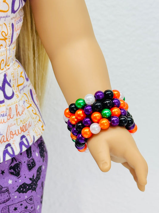 Halloween Stackers - Beaded Bracelets for Dolls