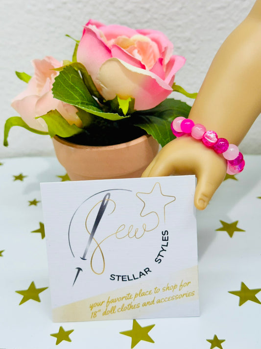 Pretty in Pink Bracelet for Dolls