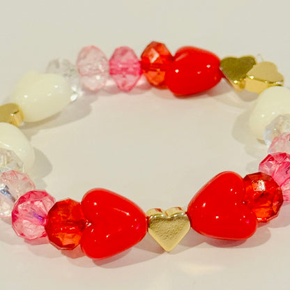 Youth Beaded Bracelet - Valentine's Day Version 3