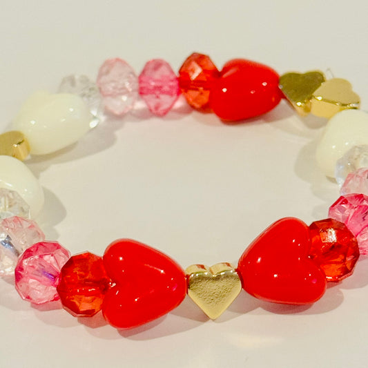 Youth Beaded Bracelet - Valentine's Day Version 3