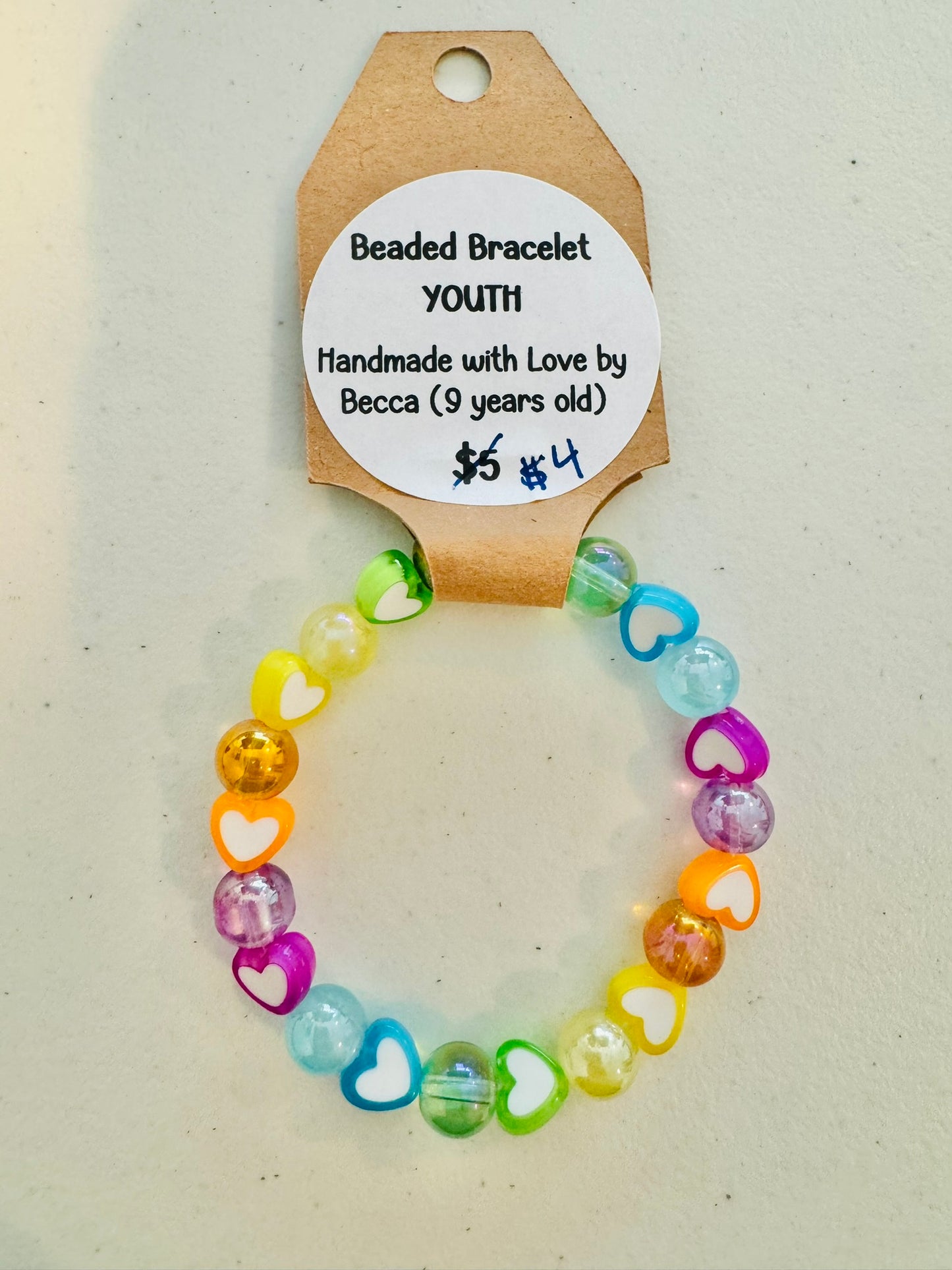 Youth Beaded Bracelets Made by Becca - Mermaid Pearl Affirmations Series | CLEARANCE