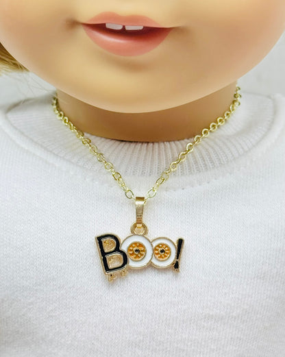 👻 Boo to you! Halloween Necklace for Dolls