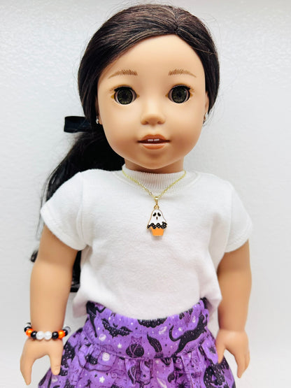 🧁 Ghostly Goodies Halloween Necklace for Dolls