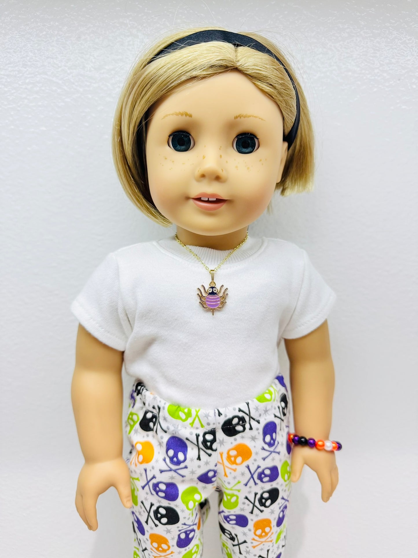 🕷️ Itsy Bitsy Glam Halloween Necklace for Dolls