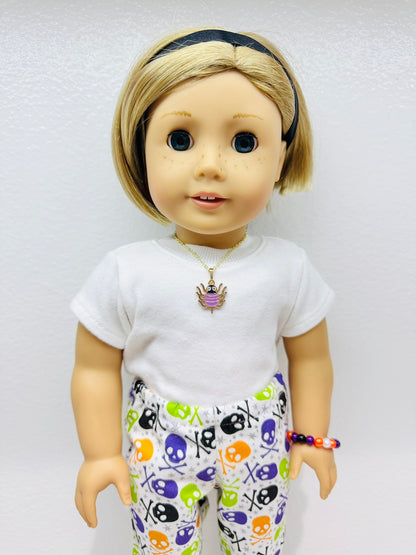 🕷️ Itsy Bitsy Glam Halloween Necklace for Dolls