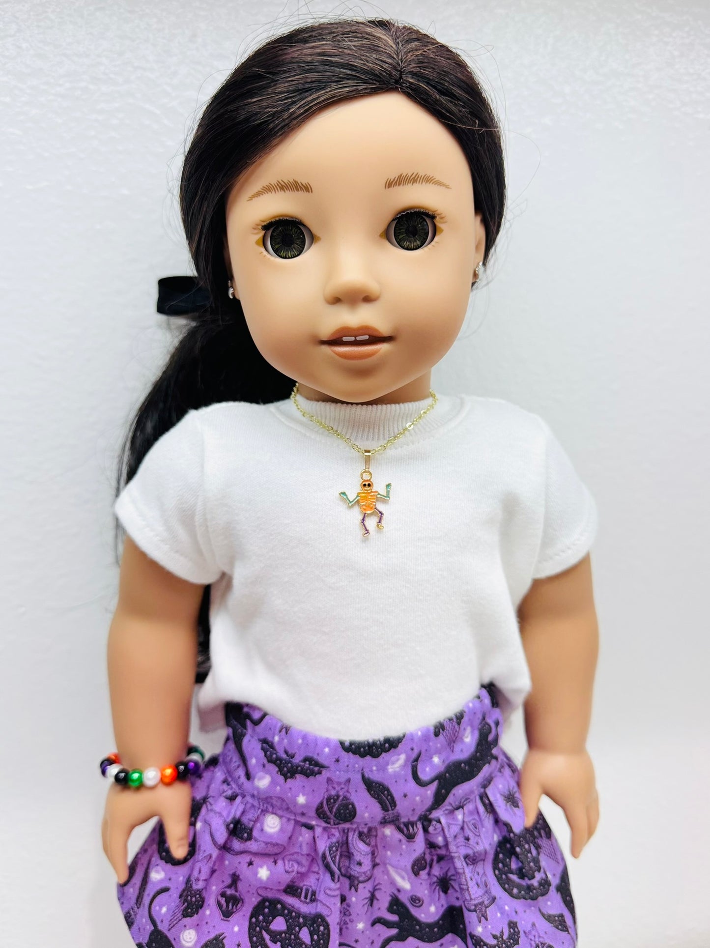 💀 Spooky Bones Halloween Necklace for Dolls