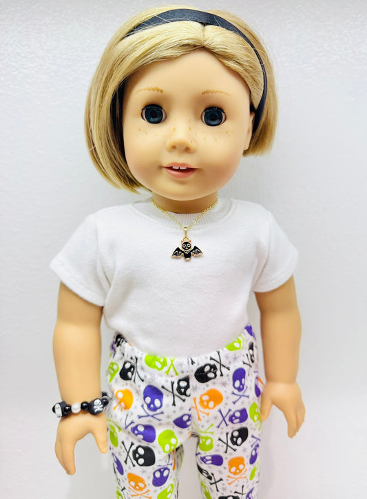 🦇 Wicked Wings Halloween Necklace for Dolls