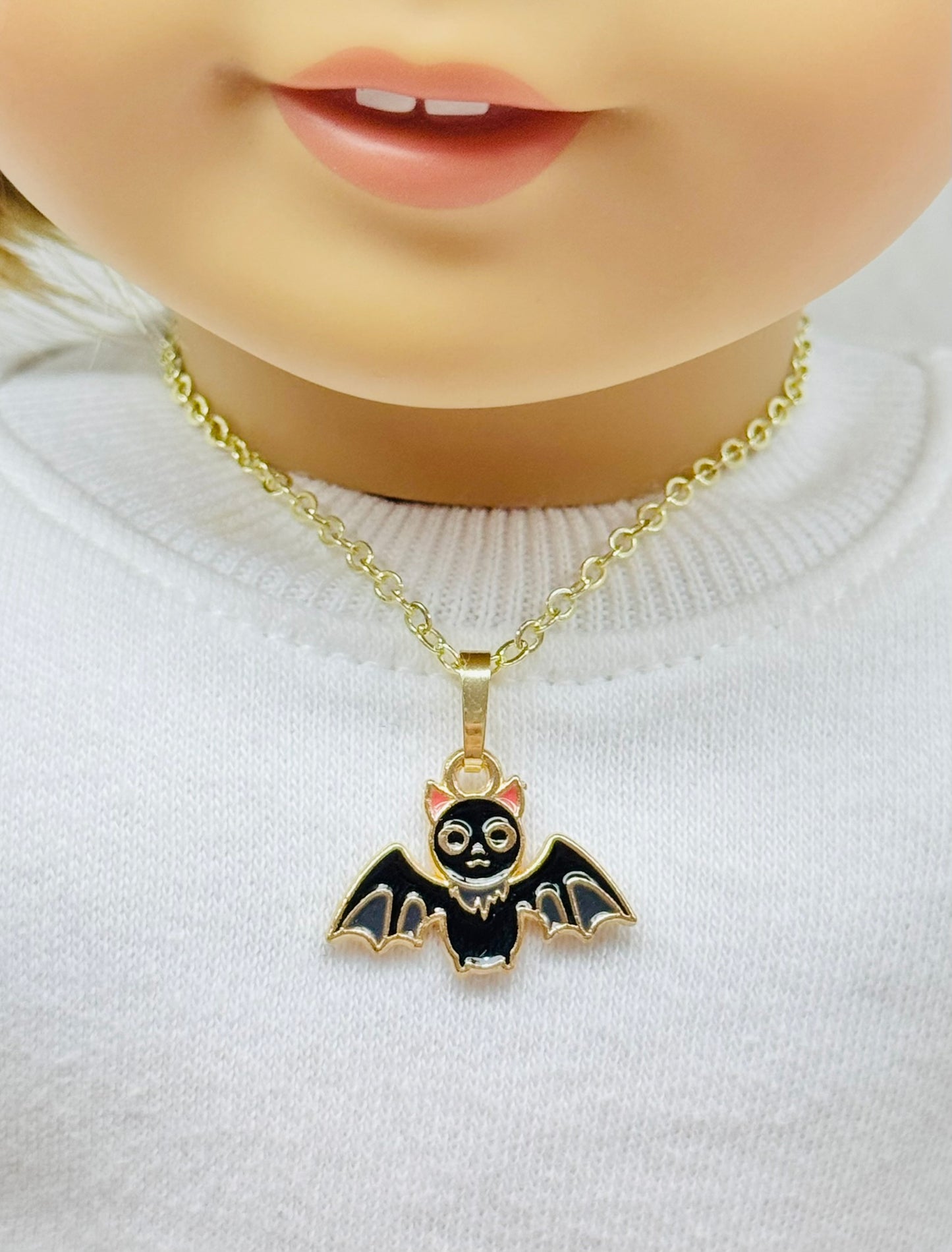 🦇 Wicked Wings Halloween Necklace for Dolls