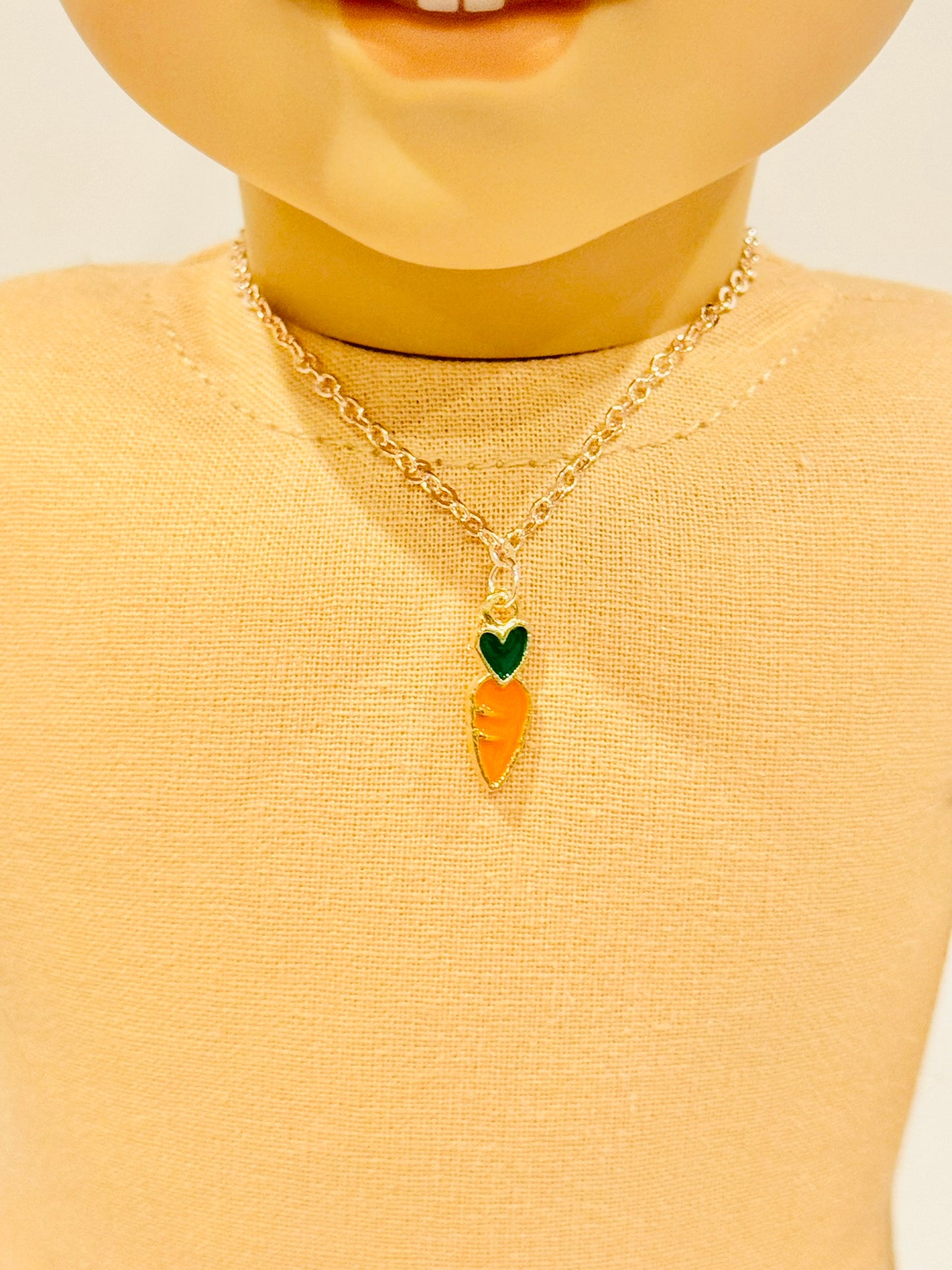 Doll Charm Necklace - Rose Gold Harvest Series