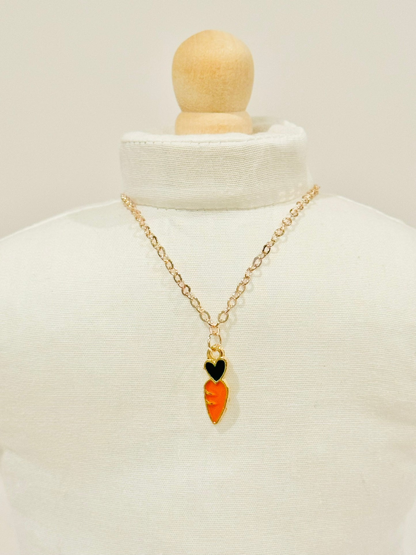 Doll Charm Necklace - Rose Gold Harvest Series