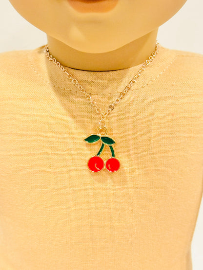 Doll Charm Necklace - Rose Gold Harvest Series