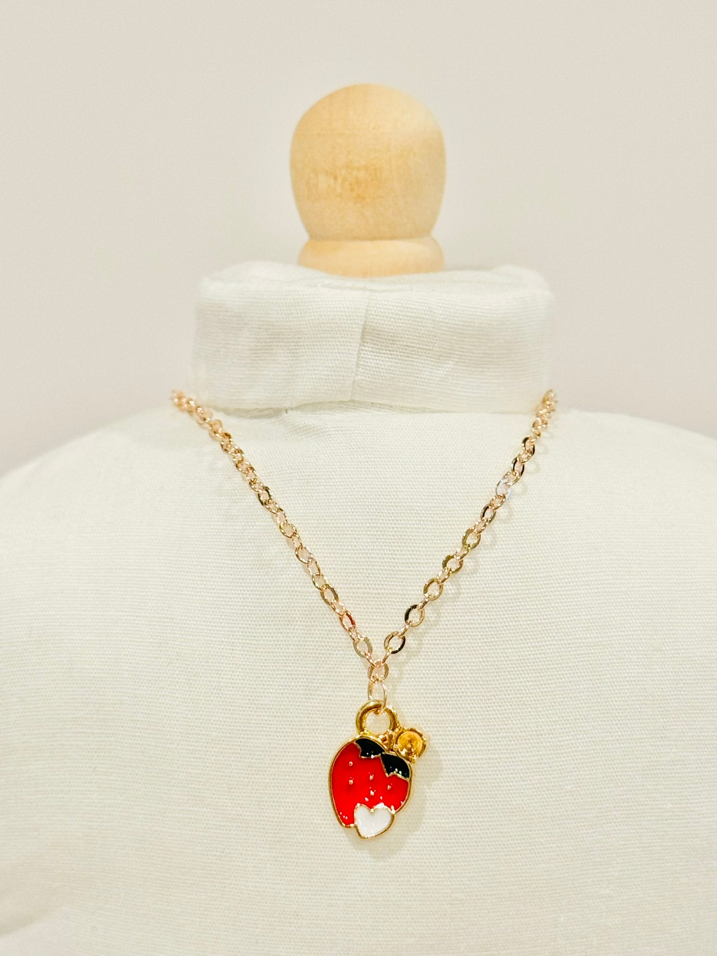 Doll Charm Necklace - Rose Gold Harvest Series