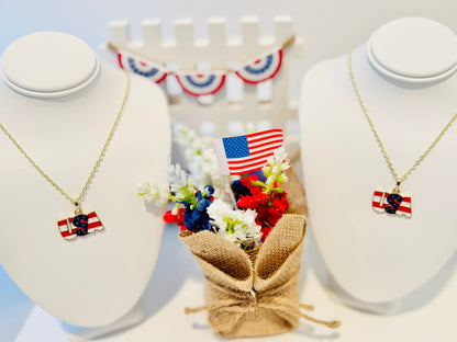 LIMITED EDITION Charm Necklace Set - Fourth of July Series 1 for Girls/BFFs: U.S.yAy!