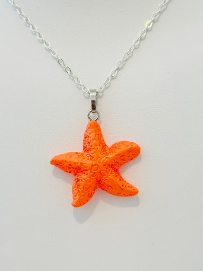 Orange Sea Star Necklace | Splash & Sparkle: Summer '25 Youth Accessories Collection