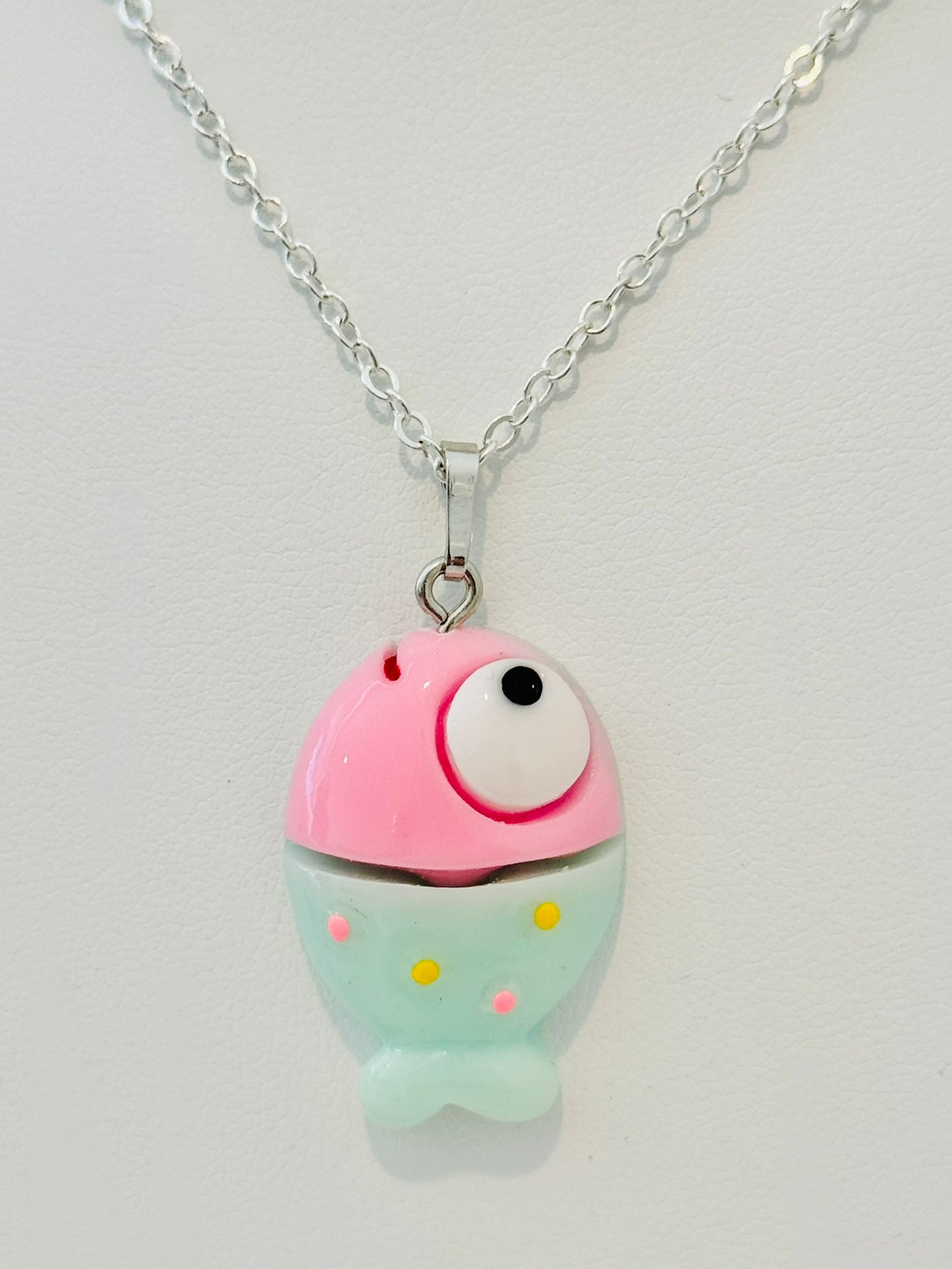 SEW Cute Pastel Fish Necklace | Splash & Sparkle: Summer '25 Youth Accessories Collection